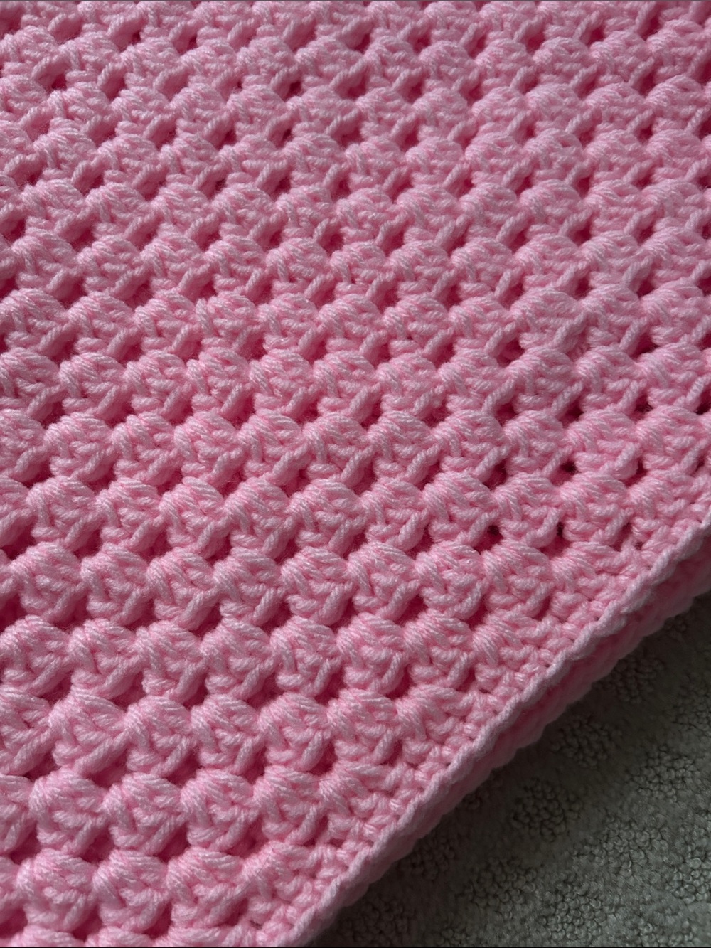Pink Crochet Poncho Top - Picture 4 of 5